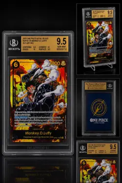 Bandai One Piece Card Game Monkey D. Luffy OP10-118 SEC Foil Alt Art BGS 9.5 - Image 1