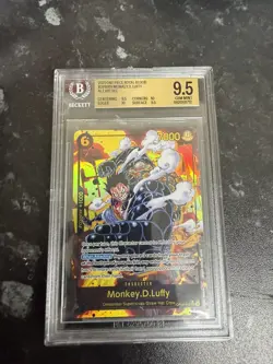 Bandai One Piece Card Game Monkey D. Luffy OP10-118 SEC Foil Alt Art BGS 9.5 - Image 2