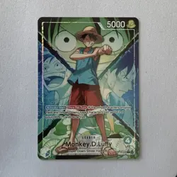Bandai One Piece TCG Monkey D. Luffy OP16-022 Alt Art Leader The Time of Battle - Image 1