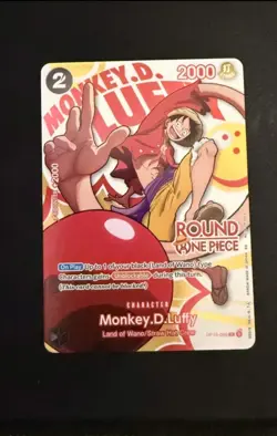 Monkey D Luffy Round 1 USA One Piece English Promo Card OP16-095 - Image 1