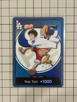 Bandai One Piece Card Game Don!! Card Promo Holo Monkey D. Luffy dodgers 2026 - Image 1