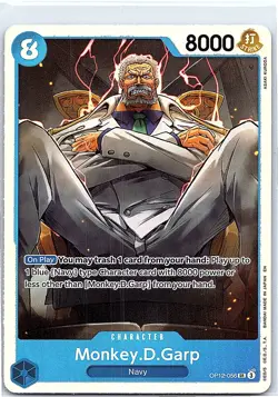 One Piece Card Game TCG OP12-056 Monkey.D.Garp SR Foil OP12 English NM - Image 1