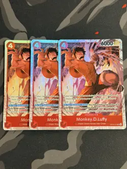 3x Monkey.D.Luffy OP16-015 SR The Time of Battle English NM Foil | One Piece TCG - Image 1