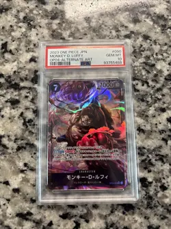 PSA 10 MONKEY D. LUFFY OP04-090 Alternate Art 2023 One Piece Card Japanese - Image 1