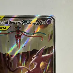 Espeon & Deoxys GX TAG TEAM Promo Holo SM240 English Pokemon TCG MP - Image 3