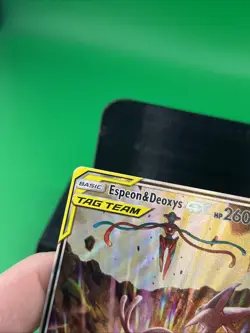 Espeon & Deoxys GX SM240 TAG TEAM Black Star Promo Pokemon TCG English LP - Image 3