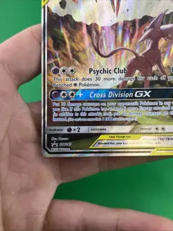 Espeon & Deoxys GX SM240 TAG TEAM Black Star Promo Pokemon TCG English LP - Image 5
