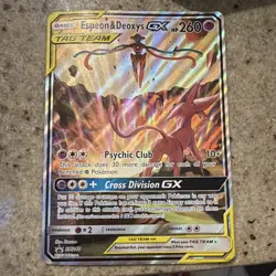 Pokemon TCG Espeon & Deoxys GX SM240 Promo Cards TAG TEAM Holo English - Image 1