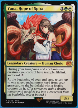 Yuna, Hope of Spira Final Fantasy NM Mythic Rare CARD (501895) ABUGames - Image 1