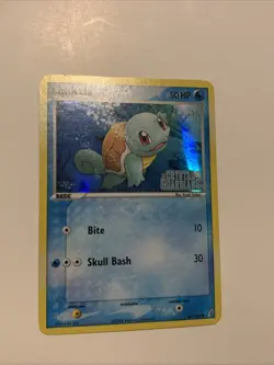 Pokemon TCG Squirtle EX Crystal Guardians 63/100 Reverse Holo Stamped NM/LP - Image 1