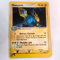 Nintendo Pokemon TCG EX Ruby & Sapphire Manectric 9/109 2003 EN Holo - Image 1