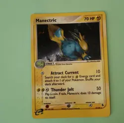 Nintendo Pokemon TCG EX Ruby & Sapphire Manectric 9/109 2003 EN Holo - Image 3