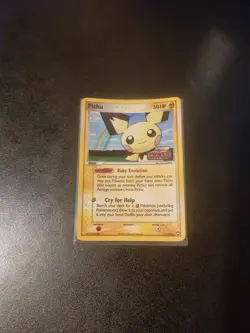 Pokemon TCG RARE 2007 Holo reverse EX Power Keepers Pichu 21/108 - Image 1