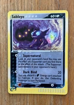 Pokemon Cards TCG Sableye 10/100 EX Sandstorm Holo NM 2003 - Image 1