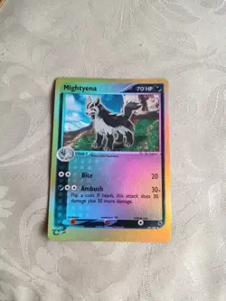 Pokemon TCG Mightyena 42/109 EX Ruby & Sapphire EN Reverse Holo 2003 LP/MP - Image 1