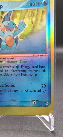 Marshtomp - EX Ruby & Sapphire 41/109 2003 - E Reader - Pokemon - Reverse Holo - Image 4
