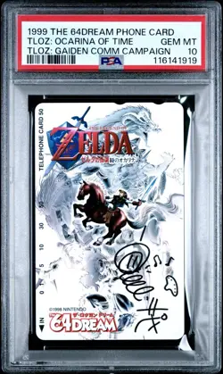 PSA 10 The 64Dream Phone Card LEGEND OF ZELDA OCARINA OF TIME Campaign 1999 - Image 1