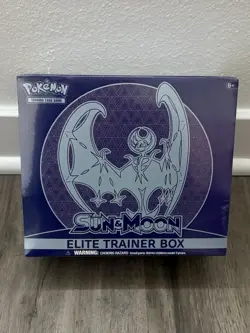 Pokemon TCG Lunala Sun & Moon Base Elite Trainer Box SEALED - Image 1
