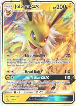 Pokemon Card Promo #SM173 - JOLTEON GX (holo-foil)(JUMBO Oversize - 8 inch) NM/M - Image 1
