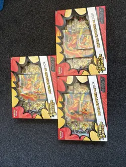 Pokemon TCG 3x Ascended Heroes Mega Emboar EX Box New Sealed - Image 1