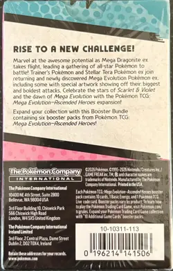 Pokemon TCG Mega Evolution Ascended Heroes Booster Bundle 6 Packs Sealed - Image 2