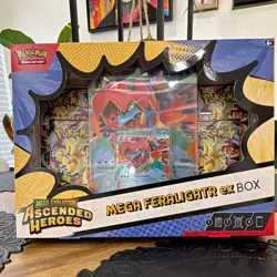 Pokemon TCG Ascended Heroes Mega Feraligatr ex Box Promo Booster EN 2025 - Image 1