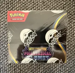 Phantasmal Flames Booster Box 36 Packs Pokemon TCG Mega Evolution NEW & SEALED! - Image 1