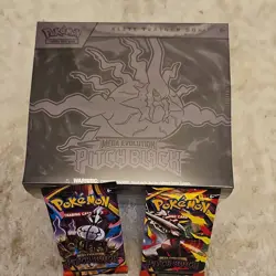 Pokemon TCG Mega Evolution: Pitch Black Elite Trainer Box & 2 Pitch Black Packs - Image 1