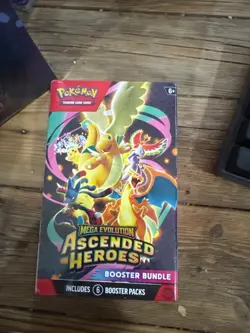 Pokemon TCG Mega Evolution Ascended Heroes Booster Bundle 6 Packs - Image 1