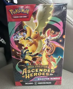 Pokemon TCG Mega Evolution: Ascended Heroes Booster Bundle Box 6 Packs Sealed - Image 1