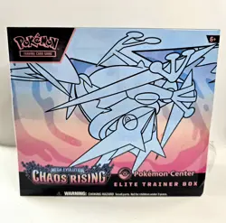 POKEMON CENTER Mega Evolution Chaos Rising Elite Trainer Box ETB(ripped on side) - Image 1