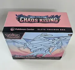 POKEMON CENTER Mega Evolution Chaos Rising Elite Trainer Box ETB(ripped on side) - Image 2