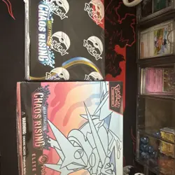Pokemon Chaos Rising Pokemon Center ETB and Booster Box - Image 1