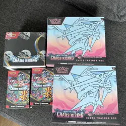 2x Pokemon Center ETB, Booster Box, 2x Booster Bundle For Chaos Rising - Image 1