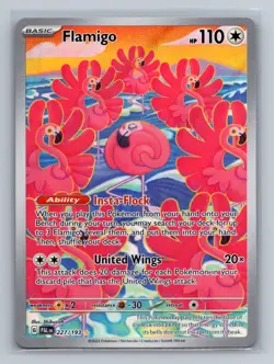 Flamigo 227/193 Pokemon TCG Illustration Rare SV02: Paldea Evolved Near Mint - Image 1