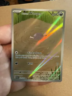 Pokemon TCG Paldean Wooper Scarlet & Violet Paldea Evolved 221/193 Holo Card - Image 1