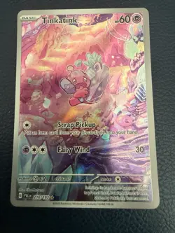 Pokemon TCG Tinkatink Paldea Evolved Illustration Rare Card 216/193 NM Condition - Image 1
