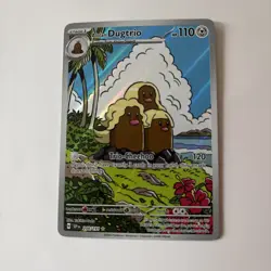 Pokemon TCG Alolan Dugtrio Card S&V Surging Sparks 208/191 Illustration Rare NM+ - Image 1
