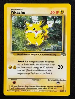 1999 Pikachu 60/64 Jungle WoTC Pokemon TCG DUTCH - MP w/ 5 Extra Cards in DUTCH - Image 1
