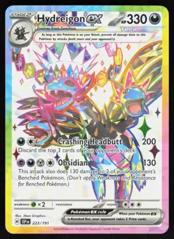 Hydreigon ex 223/191 Surging Sparks Holo Near Mint 5ban Graphics Pokemon TCG - Image 1