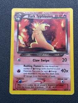 The Pokemon Company Pokemon TCG Dark Typhlosion 10/105 Neo Destiny Holo Rare Eng - Image 1