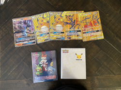 Jumbo Oversized POKEMON CARD LOT 35+ With Two Binders Celebrations & More Sets - Image 2