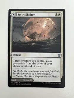 Sejiri Shelter / Glacier MTG Magic the Gathering Card NM Near Mint ZNR - Image 1