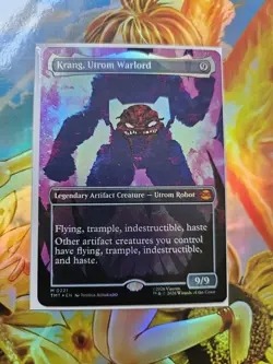 Magic the Gathering Krang, Utrom Warlord, Borderless Foil, TMNT - Image 1