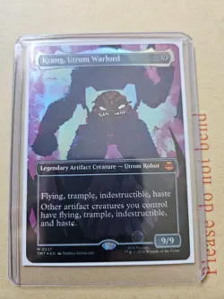 Magic the Gathering Krang, Utrom Warlord, Borderless Foil, TMNT - Image 2