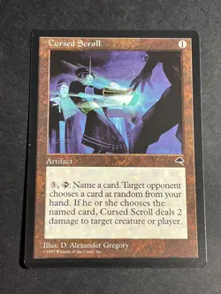 MTG Cursed Scroll Tempest Rare Near Mint NM Magic The Gathering - Image 1