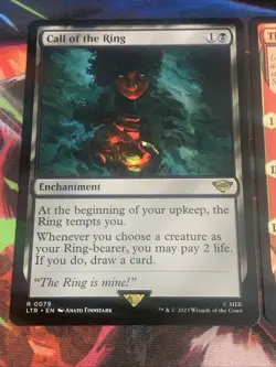 MTG Magic: The Gathering LOTR There And Back Again, Call Of The Ring Rare Mint - Image 2