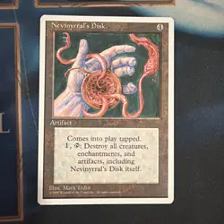 Magic the Gathering ~ MTG ~ Nevinyrral's Disk ~ NM+ ~ Fourth Edit- CCG - Image 1