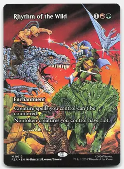 Rhythm of the Wild (Borderless) - NM - PZA TMT Ninja Turtles # 12 - MTG Magic - Image 1