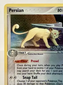Persian 50/113 Ex Delta Species Stamped Holo Uncommon 2005 Pokemon TCG LP - Image 2